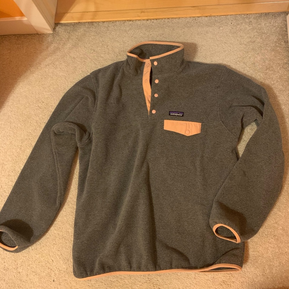 Patagonia Fleece Pullover Sweater Snap-T Synchilla